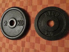 Hantelscheibe 2,5 Kg + 2 Kg Gewicht Gewichtsscheibe Schwarz