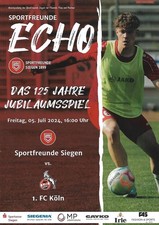 Sportfreunde Siegen - 1.FC Köln (Stadionzeitung vom 05.07.24)