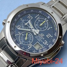 Casio Edifice Herren Funk Solar Chronograph Uhr, Datum, Analog-Digital, Gebra...