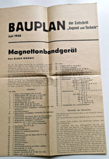 Bauplan Magnettonbandgerät