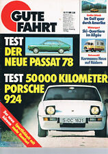 Zeitschrift Gute Fahrt von 12/1977 VW Passat Modell 78  Karmann Wohnmobil