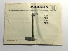 Märklin Signale 7039,7040,7041,7042 Anleitung Beschreibung Original von 04/59 !