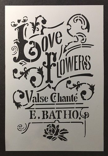 Shabby chic schablone - chic, farbe