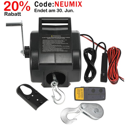 12v elektrische seilwinde - 12v,