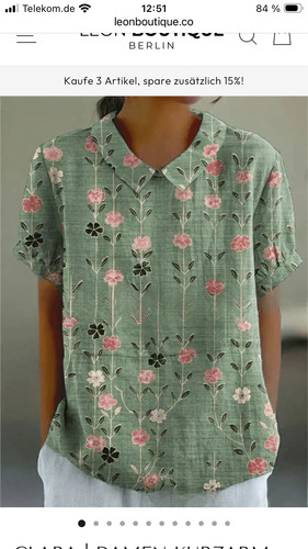 Bluse mit floralem - , von