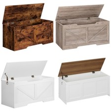 HOOBRO Truhe Sitzbank mit Stauraum Spielzeugkiste Schuhbank Vintage Möbel Robust