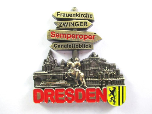 Dresden magnet metall souvenir - dresden,