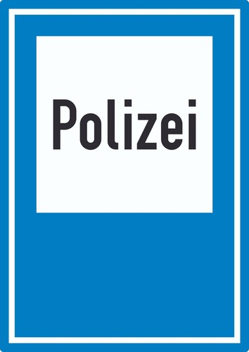 Richtzeichen polizei aufkleber - richtzeichen,