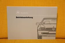 R129 Betriebsanleitung 11/91 für Mercedes-Benz 300 300-24 500 SL 1295843896