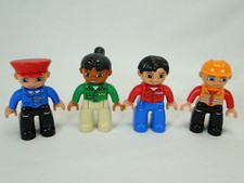 4 x Lego Duplo Figur Mann Frau