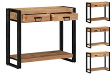 Konsole Schwarz 90x33x75 Cm