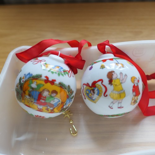 Porzellan weihnachtskugeln - porzellan,