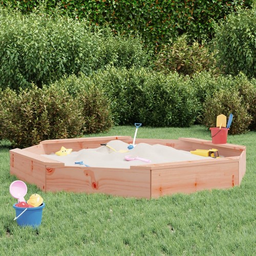 Sandkasten mit sitzen - mit, achteck