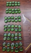 60x GLASNUGGETS Grün Glassteine Mosaiksteine Muggelsteine