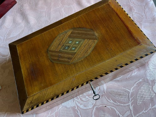 Antike schmuckschatulle holz - antike,