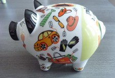 RITZENHOFF Piggy Bank Künstler MICHAL SHALEV -  selten - Sparschwein Dose groß