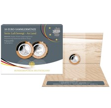 5x 10-Euro-Polymerring-Sammlermünze 2020 - An Land - (A - J) Spiegelglanz