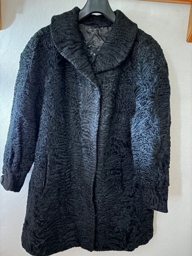 Persianer pelzmantel schwarz - persianer,