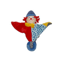 Sterntaler rot + blau Harlekin blau Clown Schmusetuch Schnuffeltuch Kuscheltuch