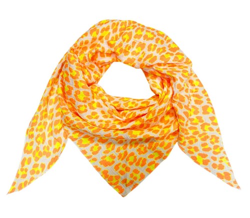 Leopard dreieck schal - aus, 100%