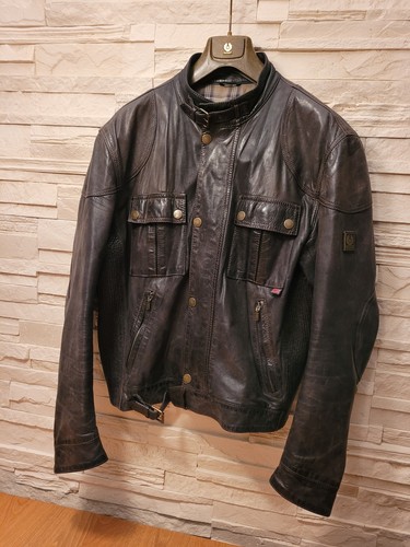 Belstaff leder jacke gangster - belstaff,
