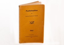 DDR Postleitzahlen Buch 1964