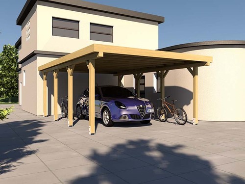 Carport flachdach 400 - carport,