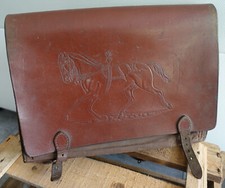 Ranzen  Leder Pferd   antik Schulranzen mit Schultergurte alte Schultasche