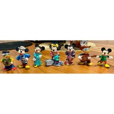 Disney Bullyland Figuren Set 1980er Vintage – Mickey, Minnie, Donald – 7 Stück