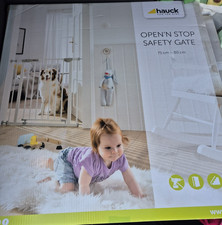 Open stop N´ safety Gate Hauck neu KINDER TREPPEN SCHUTZGITTER