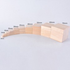 10 - 70 mm Quadratische Holzklötze Bausteine Holzsteine Spielzeug Holzspielzeug