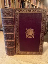 Egerton Brydges (ed): Poetical Works of John Milton 1862 Good Poetry Leather HB