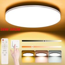 36W LED Deckenleuchte Dimmbar Deckenlampe Wohnzimmer Badlampe mit Fernbedienung
