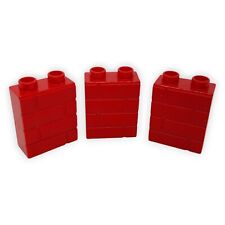 Lego Duplo Mauerstein Rot 3x 25550 Masonry Profil Ziegelstein Backstein Mauer
