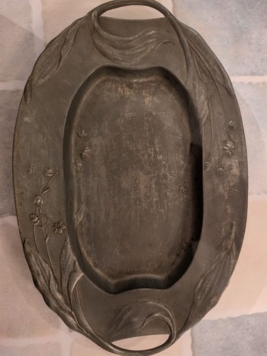 Antike jugendstil zinnschale - jugendstil,