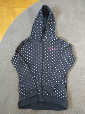 Name it Sweatjacke Größe 158 164 blau Punkte Hoodie Kapuze