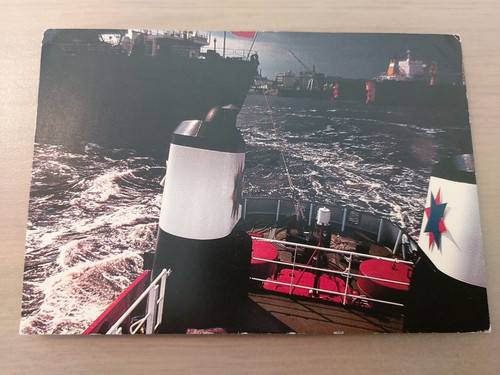 Postkarte frachtschiff - postkarte,