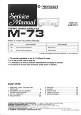 Service Manual-Anleitung für Pioneer M-73 