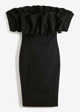 Etuikleid mit Schlitz Gr. 36 Schwarz Damen Mini Abendkleid Carmen-Dress Neu*