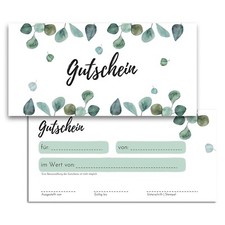 Blanko Gutscheine zum selber
