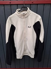 Jack Wolfskin Fleece Jacke Polartec, Men, Größe 50/52, EU L, Schwarz-Weiss