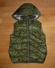 name it Steppweste Jacke Gr.  128 Olive abnehmbare  Kapuze