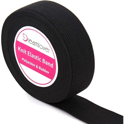Gummiband schwarz 25mm - schwarz,,