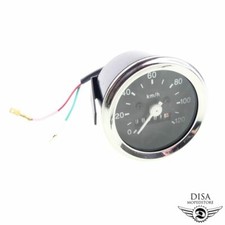 Tacho Tachometer 60mm schwarz für Hercules Prima 2 3 4 5 Optima Mofa Moped