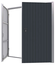 Anthrazit Doppelflügel Tor auf Maß Garagentor mit Isoliert nach außen öffnend