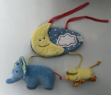 TCM Tchibo Anhänger Baby  Kinderwagen Mobile mit Maus und Elefant Kniesterfolie 