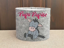 #917 Banderole »Pups Papier Esel« Toilettenpapier Klopapier Klorollen Filz