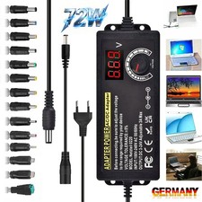 Einstellbares AC Netzteil Adapter Ladegerät variable Spannung Universal 3-24V DE