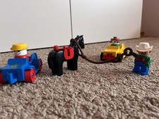 Lego Duplo Cowboy Lasso Pferd Oldtimer Autos