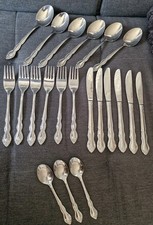 Vintage Rococo Nivella Besteck 21 Teile